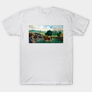 Horces Races at Longchamp, Paris 1866 Édouard Manet T-Shirt